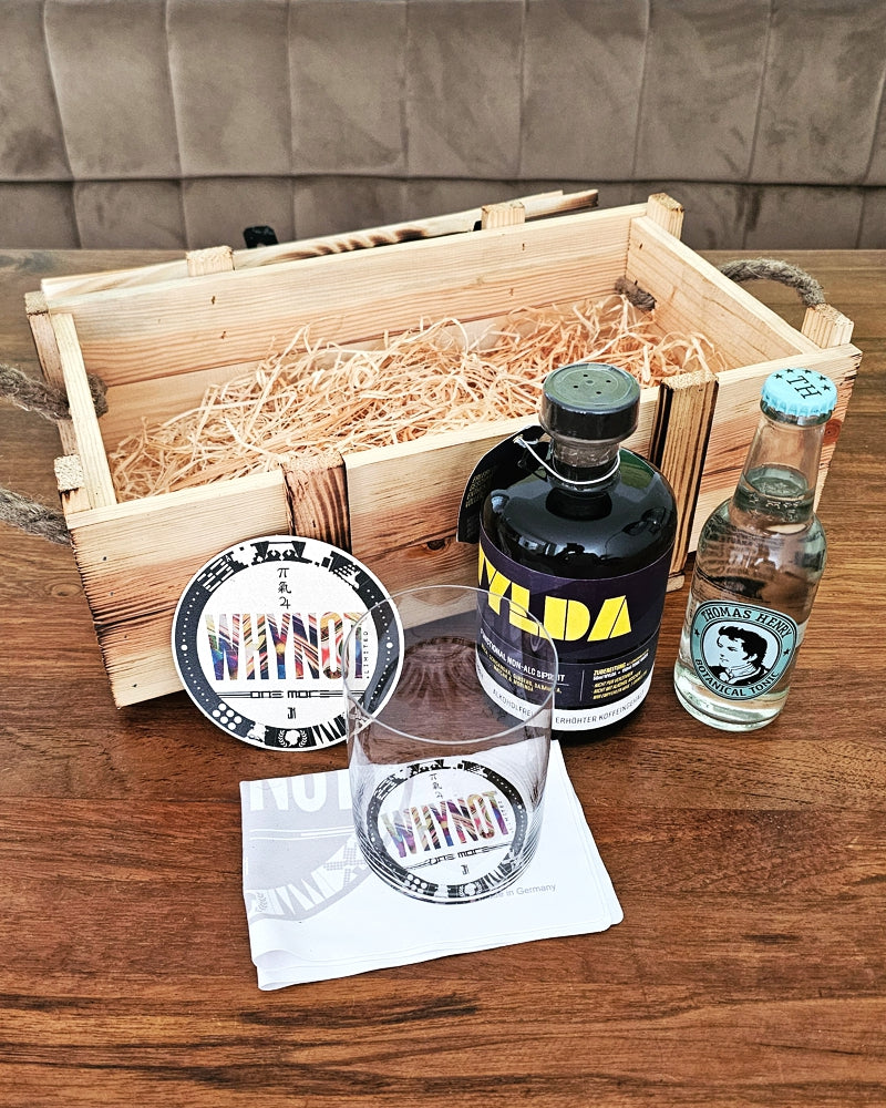 Bundle GMTJ Glas WYLDA Tonic Holzkiste