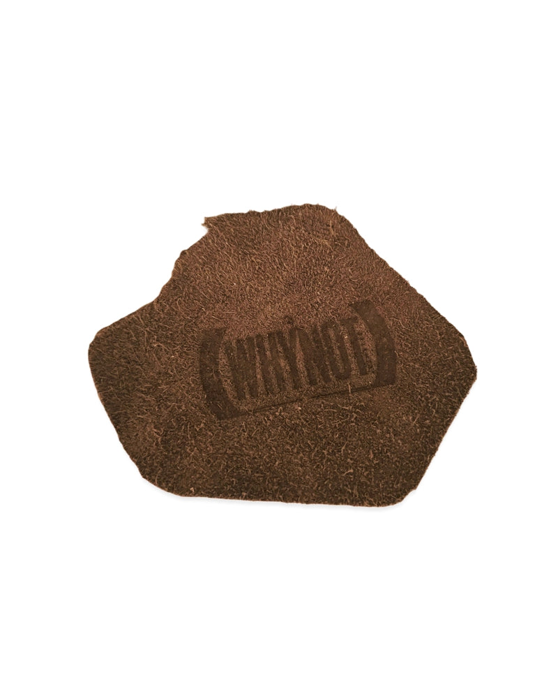 WHYNOT Untersetzer Leder Fetzen Dark Brown