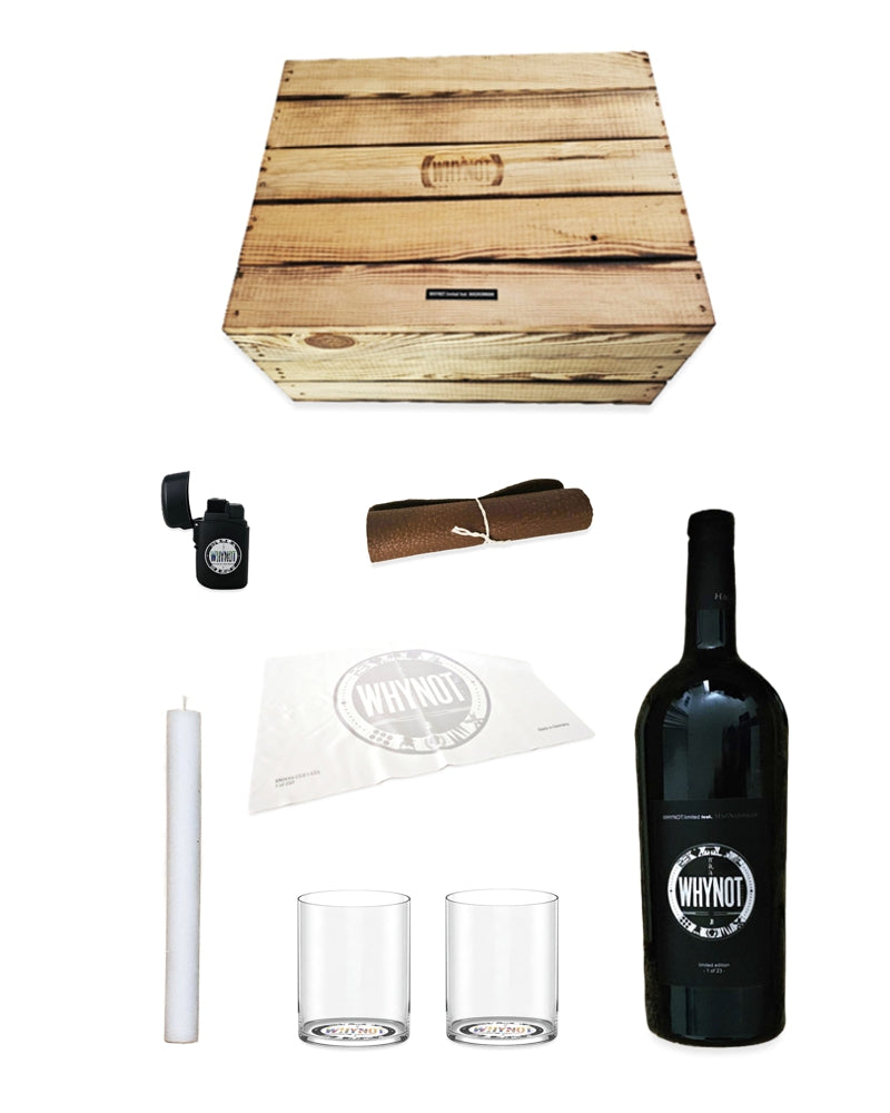 Bundle MAGNUMMAN GMTJ Gläser Hagnauer Magnum Flasche Holzkiste