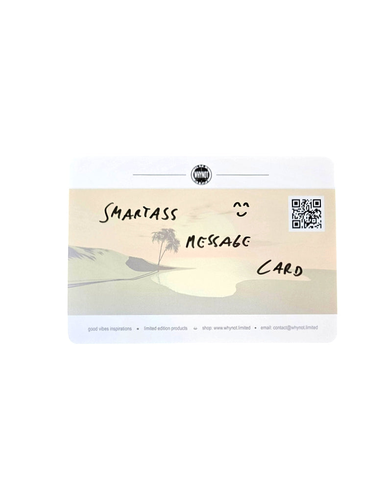 Sunset Smartass Message Card