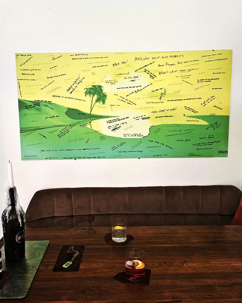 Sunset Smartass Board Wandgemälde Kunstbild
