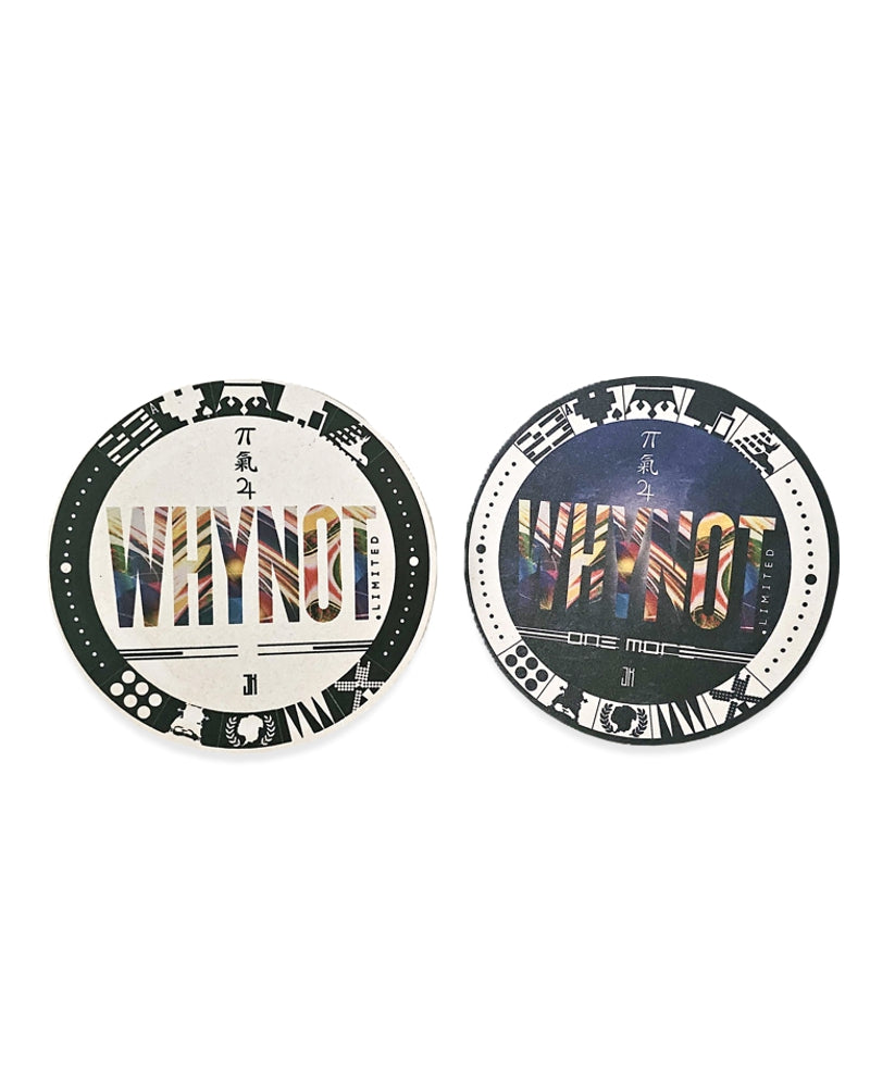 WHYNOT Bierdeckel Duo Deep Black Bright Light