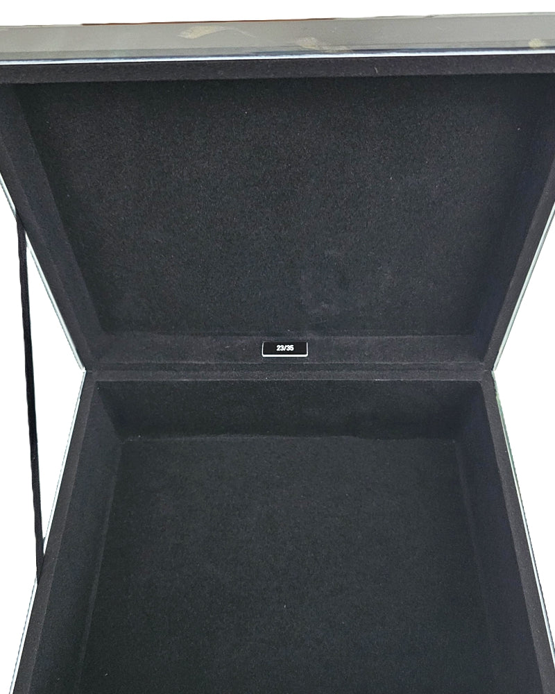 Design Glaskiste Schatulle Smaragdgrün Mittelgroß