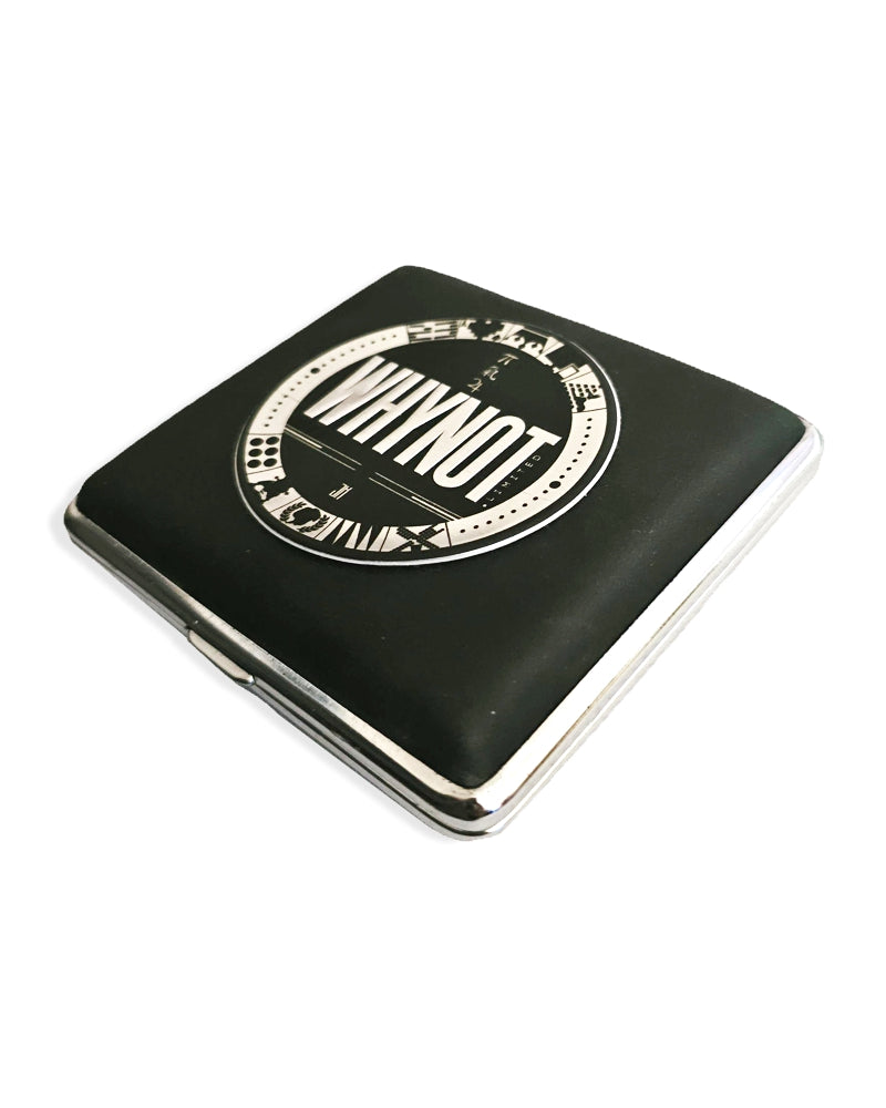 WHYNOT Spliff Case Black Vinyl Suede