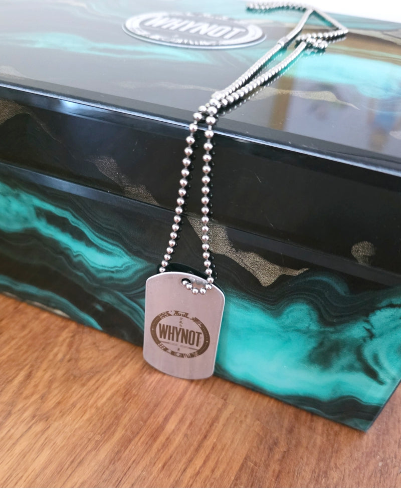 WHYNOT Dog Tag Kette Anhänger Glücksbringer