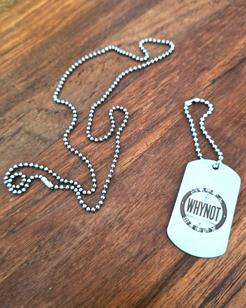WHYNOT Dog Tag Kette Anhänger Glücksbringer