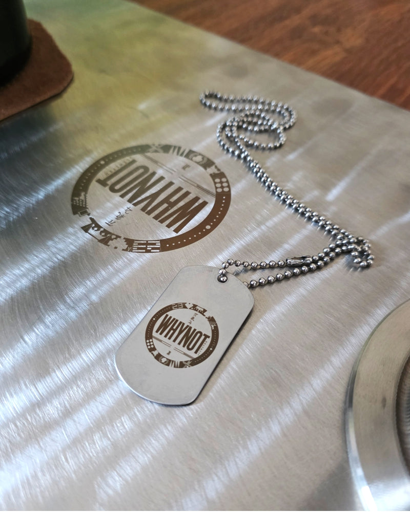WHYNOT Dog Tag Kette Anhänger Glücksbringer