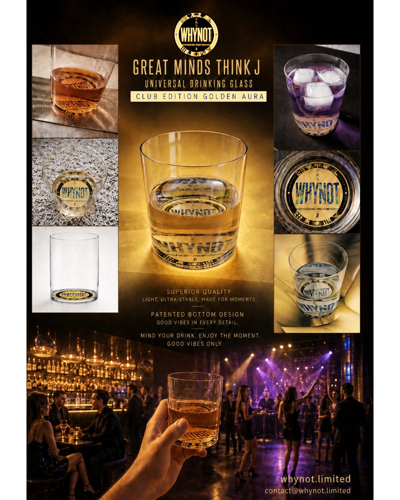 6er Set Universalglas GMTJ - Great Minds Think J - Series 3 Club Edition Golden Aura