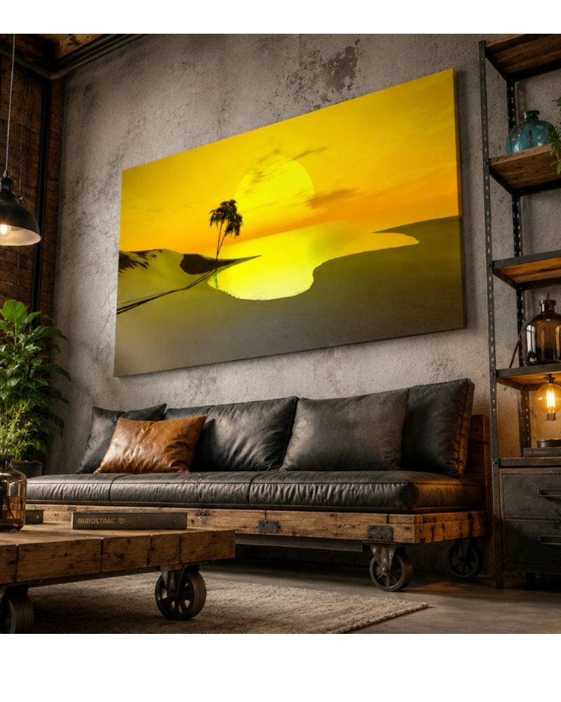 Sunset Smartass Board Wandgemälde Kunstbild