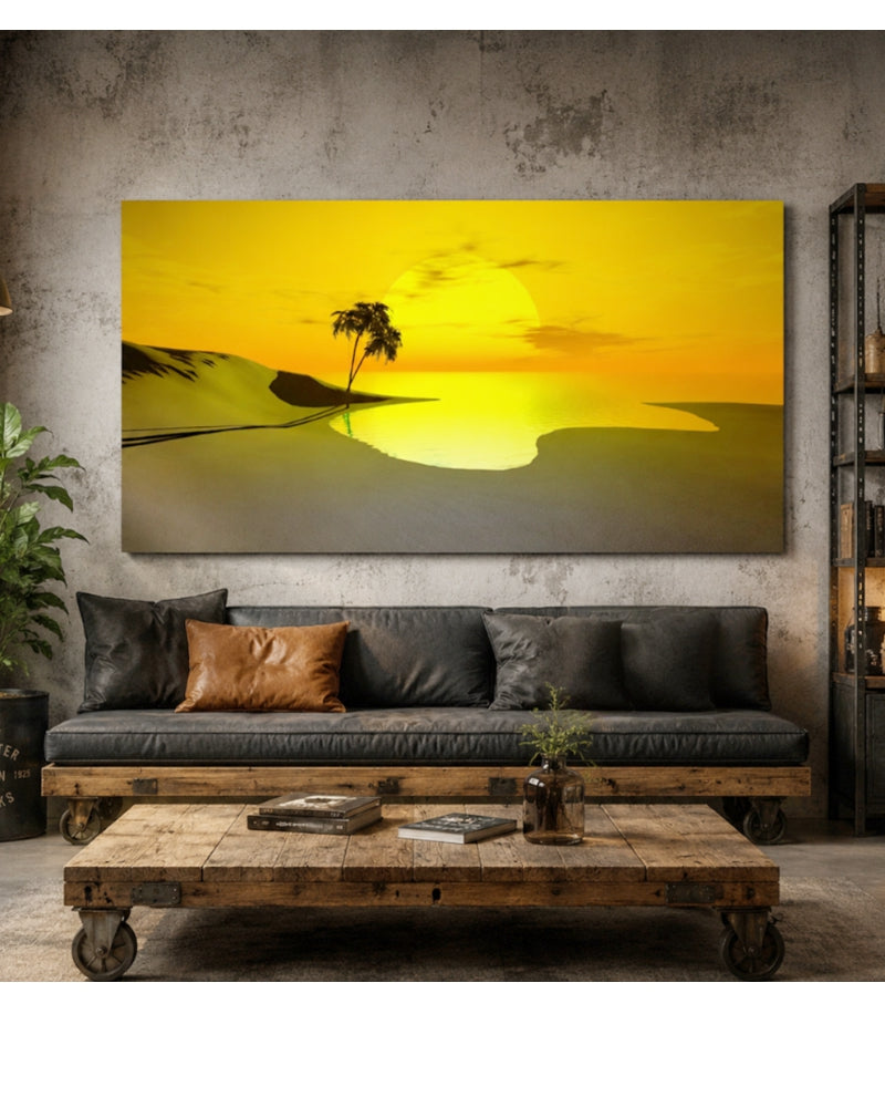 Sunset Smartass Board Wandgemälde Kunstbild