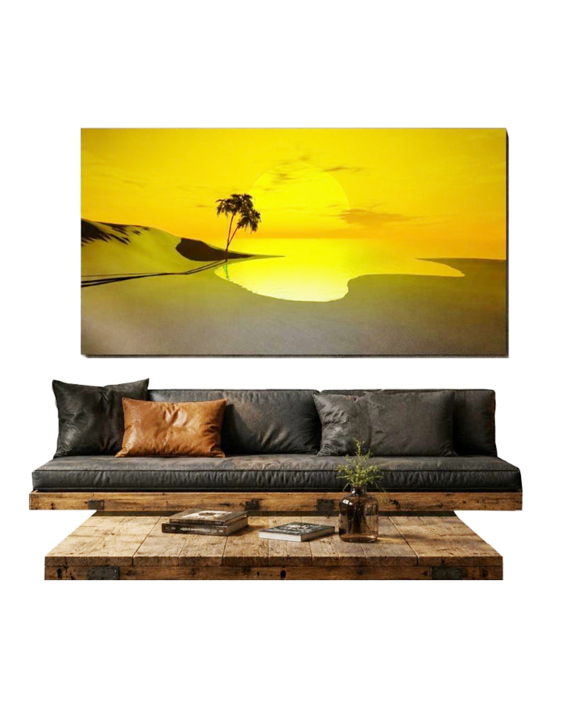 Sunset Smartass Board Wandgemälde Kunstbild