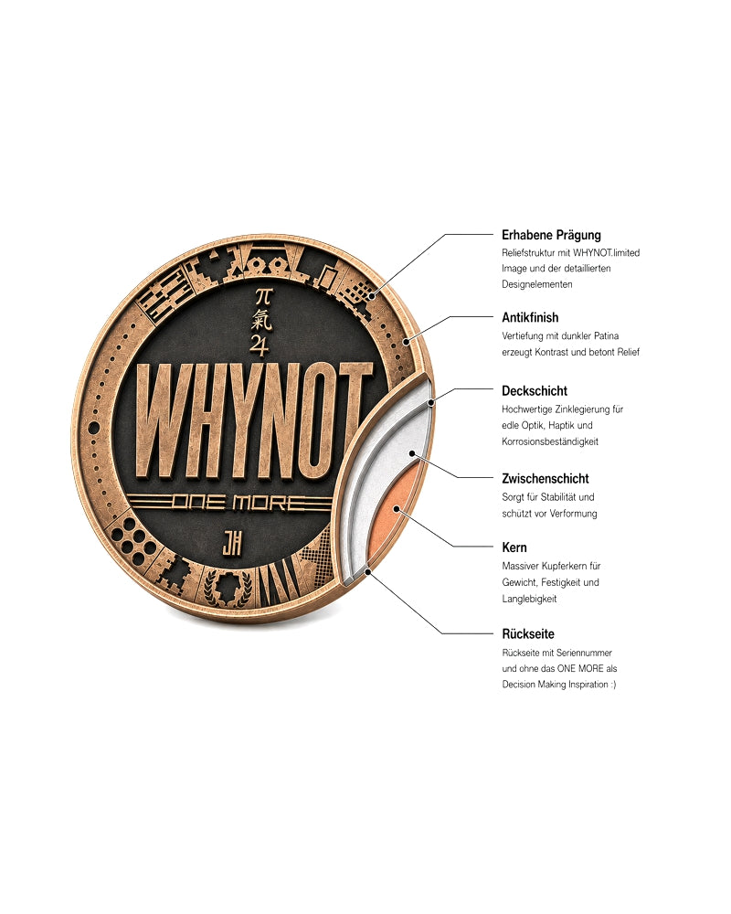 WHYNOT Coin Decision Maker Series 1 Limited 150 with serial number 003