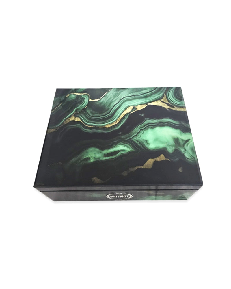 Bundle GMTJ Design Glaskiste Schatulle Smaragdgrün Groß